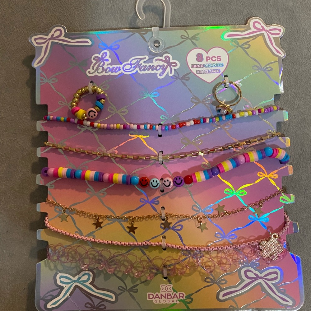 Bow Fancy Bracelet Set with Charms